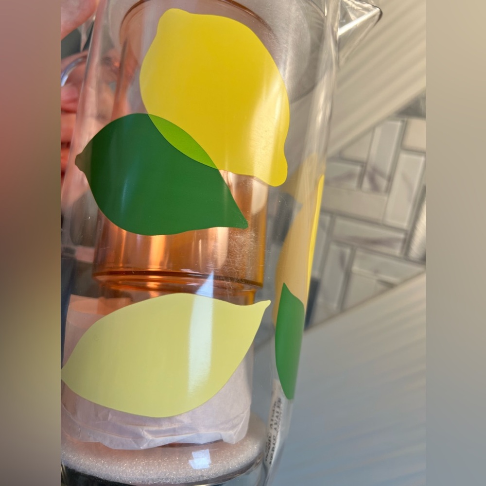 Kate Spade Lemon Pitcher and Stackable Cups Set - Picture 4 of 9